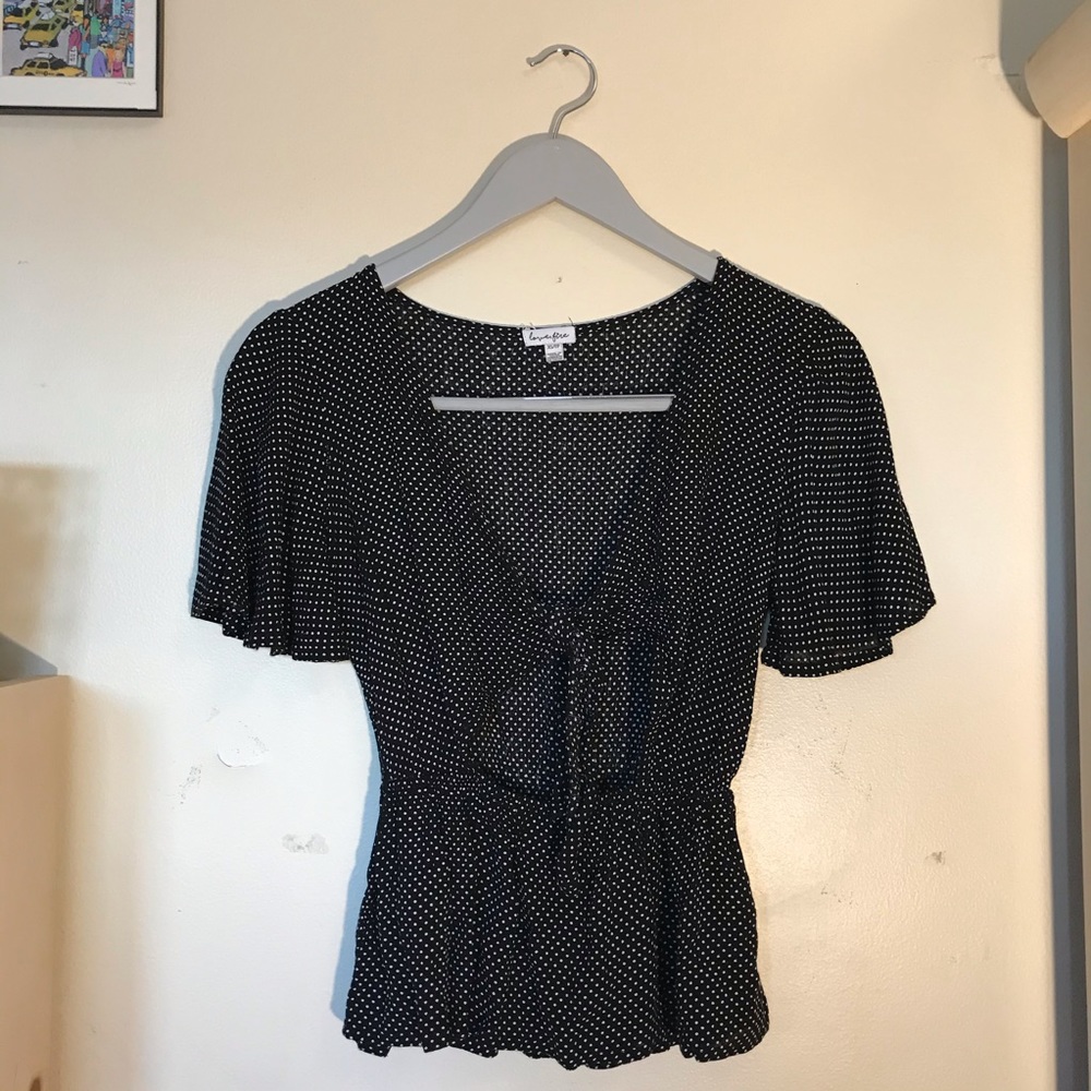Polka-Dot Tie Shirt